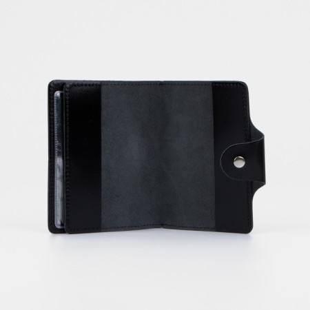 The cover on the button, for auto documents and passports, black color-2