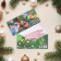 The envelope for the money "Fairytale New Year!" Glitter, Congrev, Balls, 17 x 8 cm