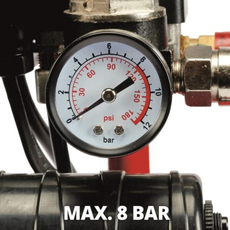 Compressor Einhell TE-AC 6 Silent, 550 W, 8 bar, 6 l, smile, noise level 57 dB-2