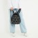Baby backpack for artificial leather girl "Ducks on the skate" 27x23x10 cm