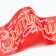 Set of ribbons "Graduate", silk red 3D, 5pcs