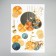 Interior plastic sticker 3D "Geometry. Golden deer" 52x35 cm