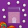BOPP package with sticky tape, "Sakura", 7*7+3cm