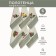 A set of wuffed napkins Diva Afrodita Ceylin "Oliva", size 35x50 cm, 6 pcs