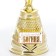 Nick award figure "Goddess", plastic, gold, 19.5 x 7.3 cm