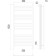 Terminus heated towel rail "Noto" P15, 500x1300 mm, chrome
