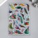 Plastic sticker volumetric "flamingos/peacocks" mix 28x15 cm
