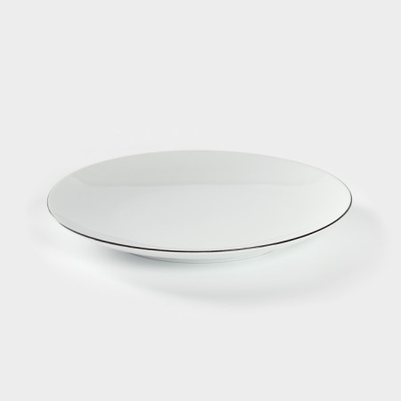 Porcelain plate "Palette", d = 24 cm, white-1