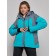 Ski jacket female winter, size 54, turquoise color
