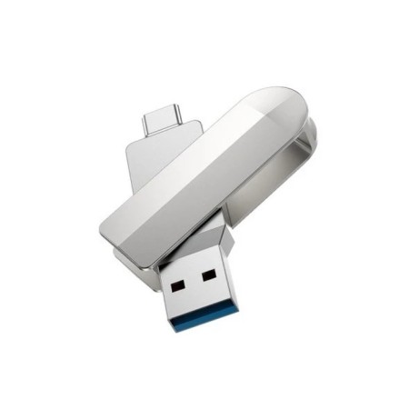 Флешка OTG Hoco UD10 Wise, 32 Гб, USB3.0, USB/Type-C, чт до 120 Мб/с, зап до 30 Мб/с, металл-2