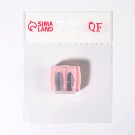 Cosmetic sharpener, with a lid, double, mix color-10