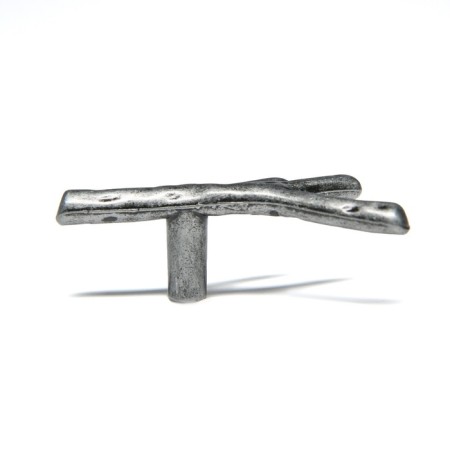 Handle button Cappio "branch", color old silver-5