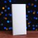 Gift box for chocolate tiles, with a window, silver, 17 x 8 x 1.4 cm