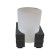 Brick glass, black color