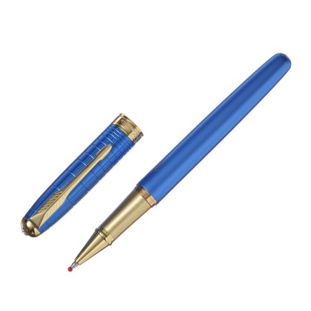 Gift Roller handle, in the leatherette case, the case is blue, gold-2