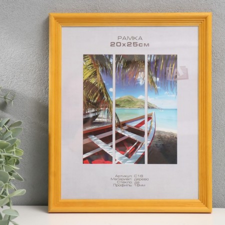 Photo frame tree "Image Art" C18 20x25 cm, (plastic screen), amber-1