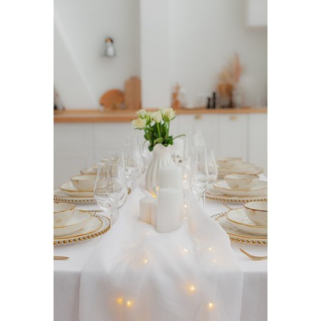 Porcelain shade of the Organic Gold, D = 27.5 cm, white color-5
