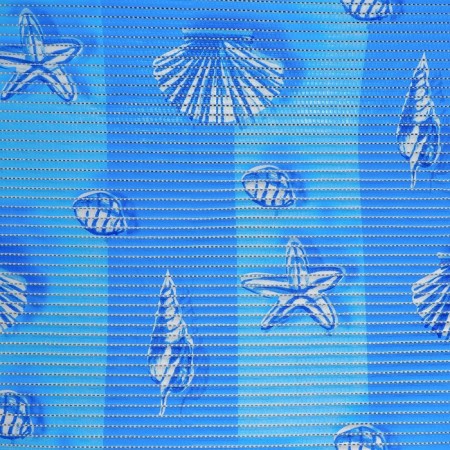 Bathroom rug "shells", width 65 cm, roll 15 m, blue color-1
