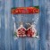 Jewelry decoration "House in the Snow" (set 2 pcs) 7x6 cm, red