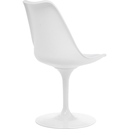 Tulip metal chair metal/plastic, white/white 49.5x52x83 cm-3