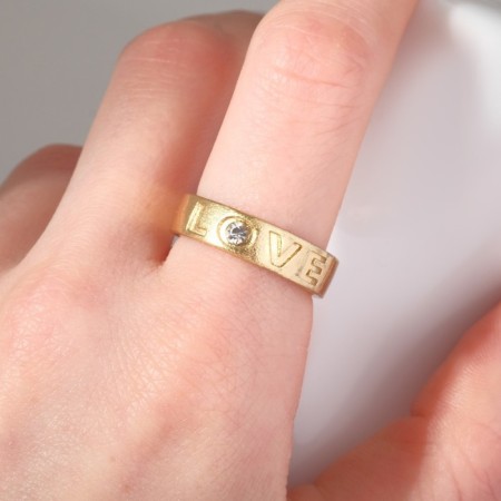 Love ring, gold, dimensionless-1