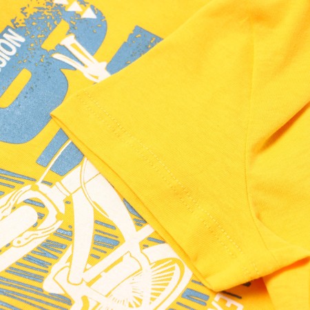 T -shirt for a boy, yellow color, height 104 cm-2