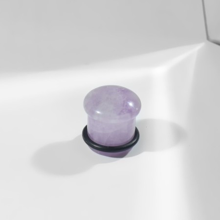 Amethyst tunnel, d = 10 mm, purple color-1