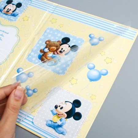 Birth certificate "Mickey baby", Mickey Mouse, file size 14.2 x 20.5 cm Disney (new format of the certificate)-4