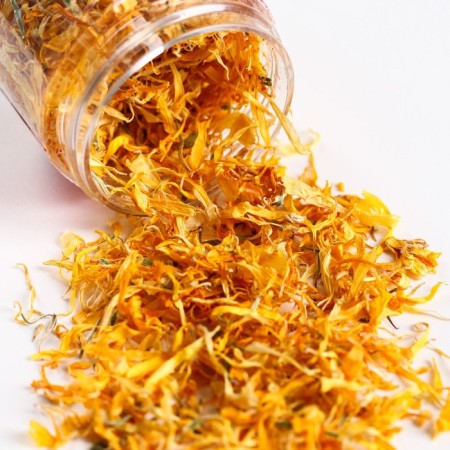 Dry flowers "calendula" for cupcakes, cakes, drinks, 3 g.-2