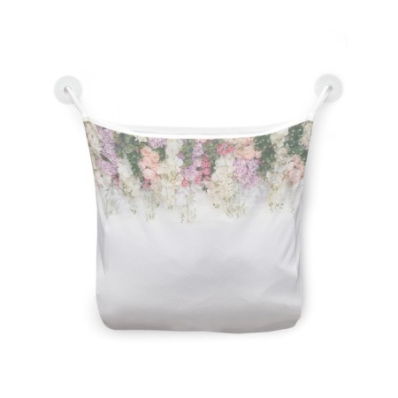 Organizer in a bath on suction cups "Spring Lilac", for storing toys and trifles, size 33x39 cm-2