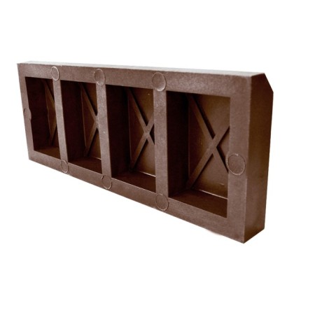The border is paving, 50 × 5 × 20 cm, brown, BT-200-4