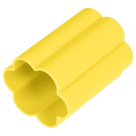 A glass for drawing 160 ml "Multi-Pulti", silicone, curly, yellow-1
