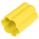 A glass for drawing 160 ml "Multi-Pulti", silicone, curly, yellow
