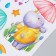 Plastic sticker multilayer "animals with umbrellas" 50x35 cm