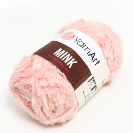 Yarn "mink" 100% polyamide 75m/50g (341 bl. Pink)-1