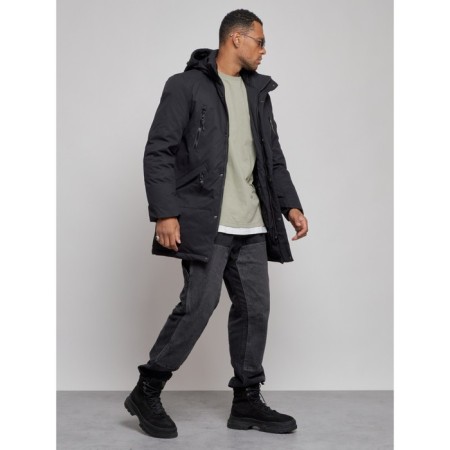 Extensive male winter park, size 54, black color-2