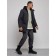 Extensive male winter park, size 54, black color