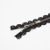 Metal zipper, No. 3, non -proceeding, automatic lock, 60 cm, black color/nickel