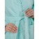 Women's robe with a hood, size 46, menthol color