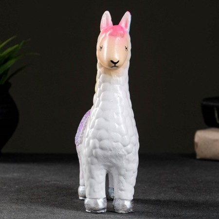 The piggy bank "Lama with a saddle saddle" Rainbow, 14x7x21cm-3