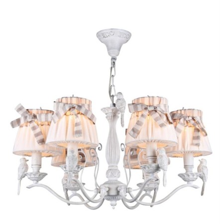 Maytoni ARM013-06-W, 6HE14, 40W, 61x61x87 cm, white antik color-9