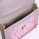 Bag on a strap with a chain, 19x5x15cm, lilac color