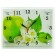 Carty clock is wall-mounted, interior "apple", silent, 25 x 20 cm