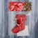 Soft suspension "Boot - festive overflow" 7*9.5 cm, mix