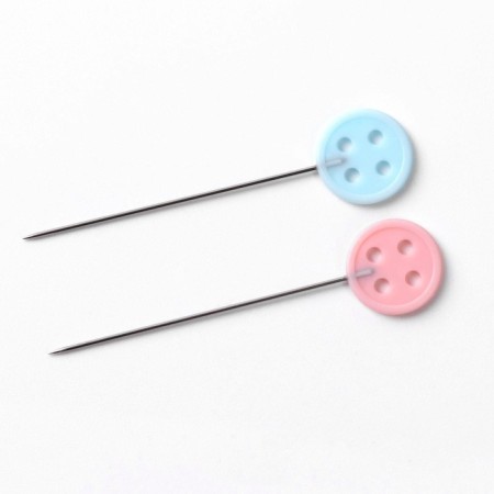Kviling pins "Button", 46 mm, 100 pcs, colorful color-3