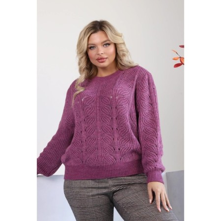 Female jumper, size 52, purple color-5