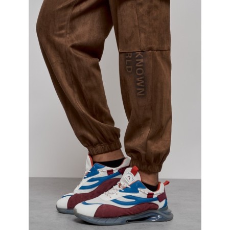 Joggers are sports male, size 50, brown color-15