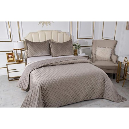 A set with a veil "Nathaniel", size 160x220 cm, 50x70 cm, color gray color-2