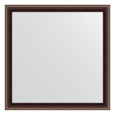 Mirror in the baguette frame, a mahon with an ornament of 50 mm, 73 x 73 cm