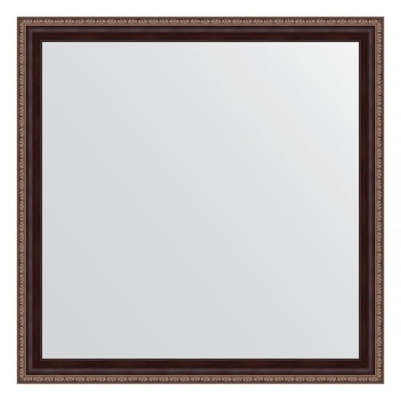 Mirror in the baguette frame, a mahon with an ornament of 50 mm, 73 x 73 cm